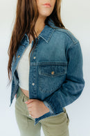 The Carli Cropped Denim Jacket