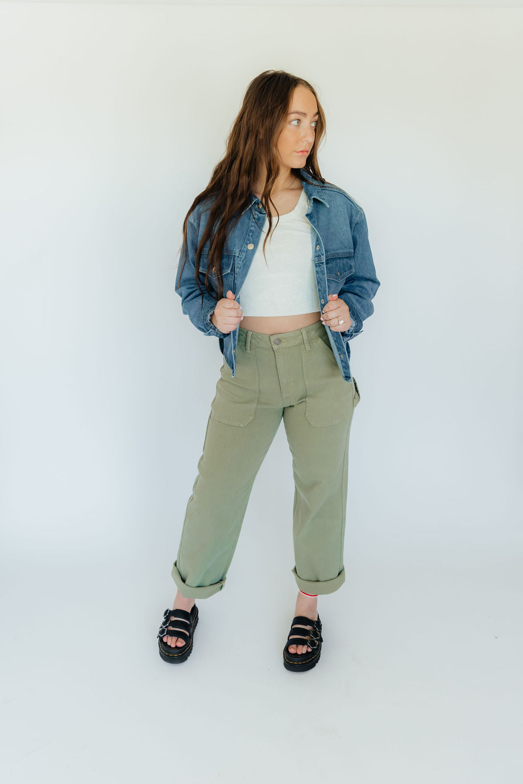 The Carli Cropped Denim Jacket