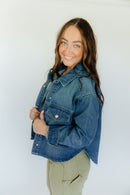 The Carli Cropped Denim Jacket