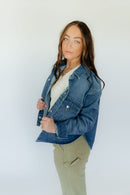 The Carli Cropped Denim Jacket